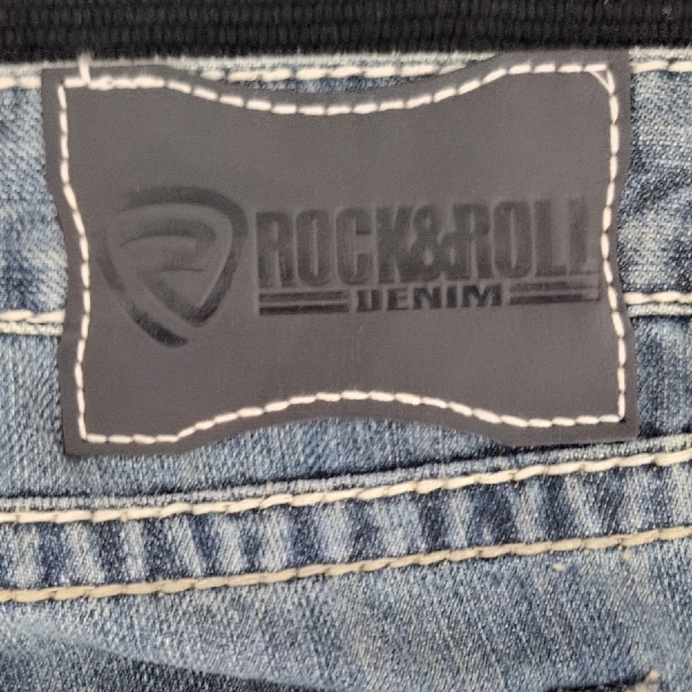 Rock&Roll Denim Classic Blue Bootcut Jeans - Picture 5 of 5
